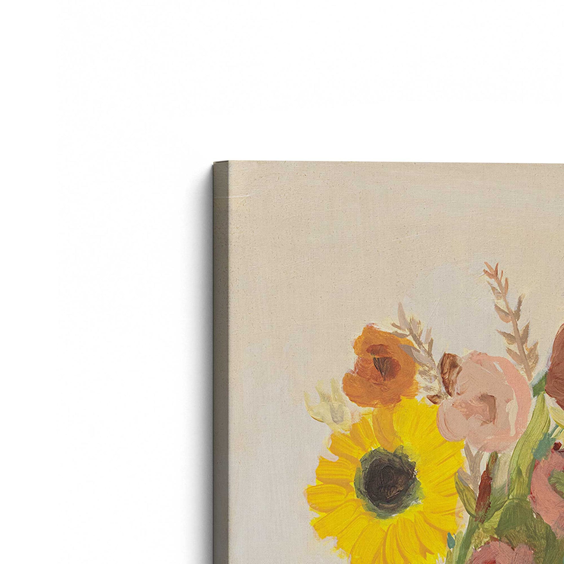 [Color:Stretched Canvas], Picture of the corner of the art