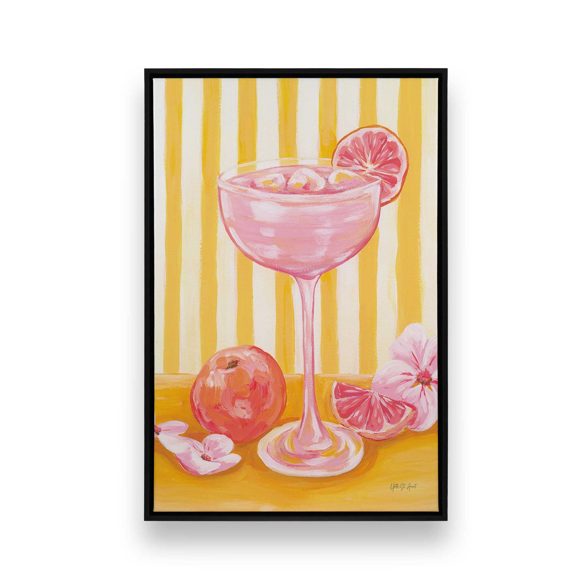 [Color:Satin Black], Picture of art in a Satin Black frame