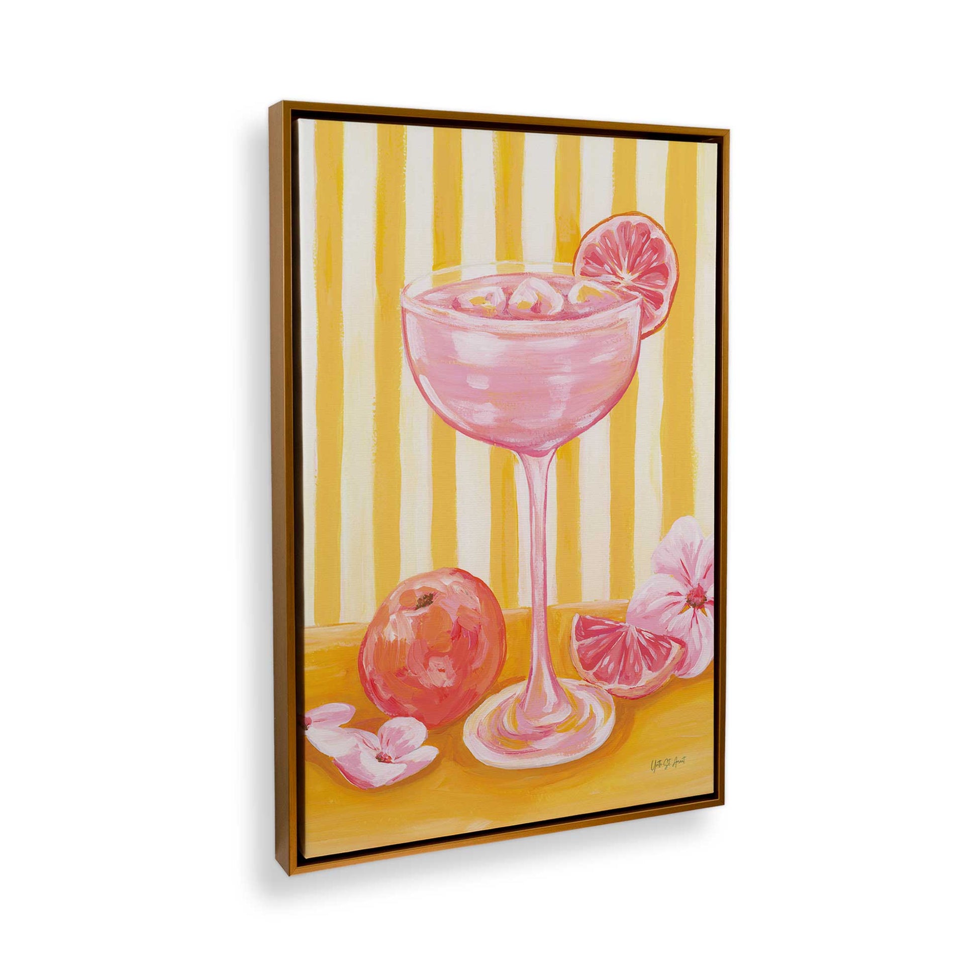 [Color:Polished Gold], Picture of the corner of the art