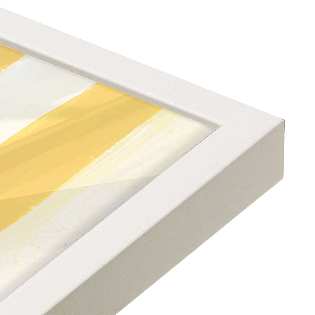 [Color:Opaque White], Picture of art in a Opaque White frame at an angle