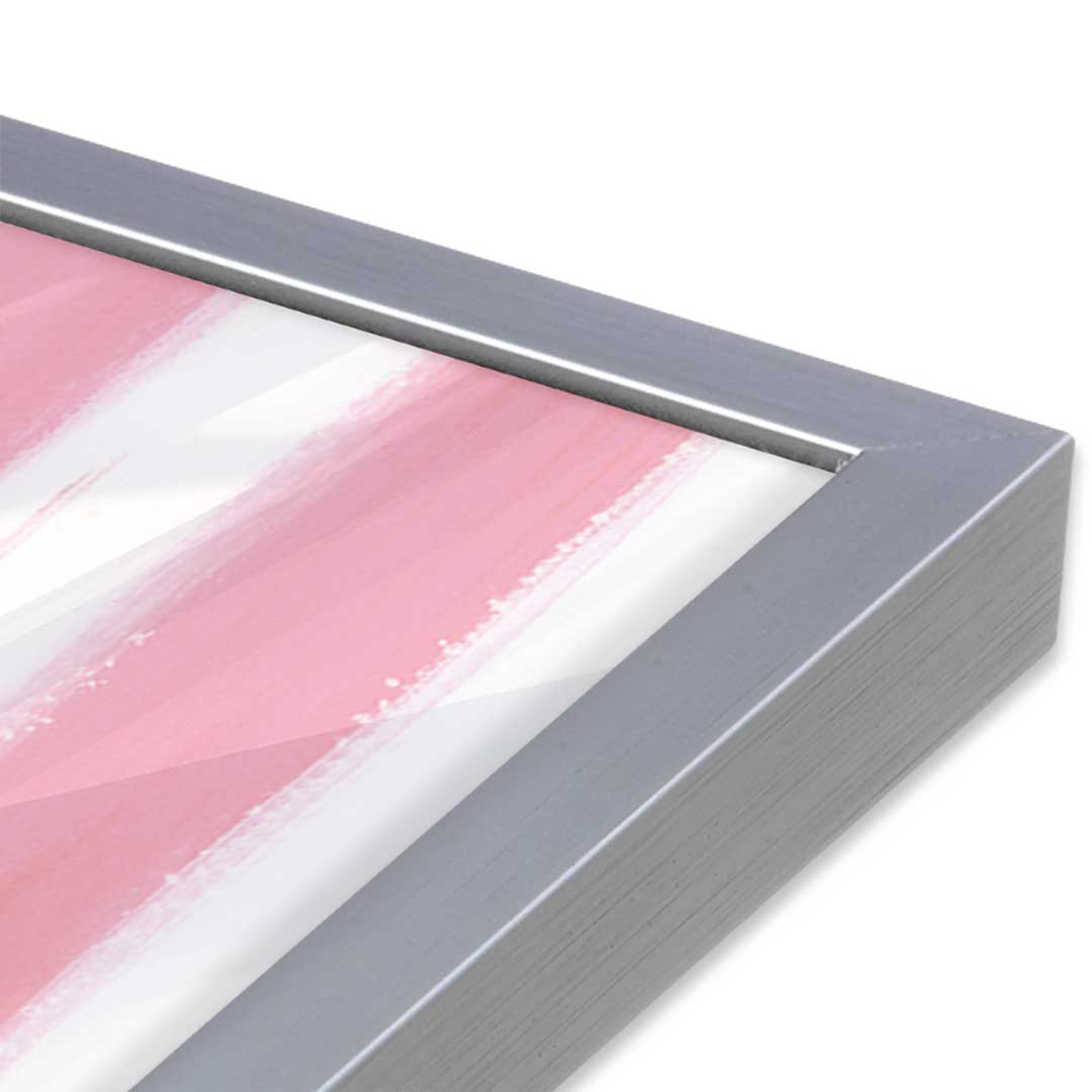 [Color:Polished Chrome], Picture of art in a Polished Chrome frame at an angle