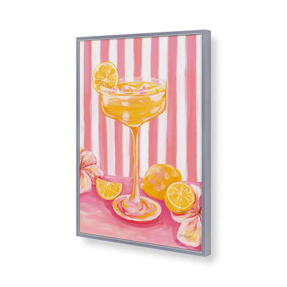 [Color:Polished Chrome], Picture of art in a Polished Chrome frame of the corner