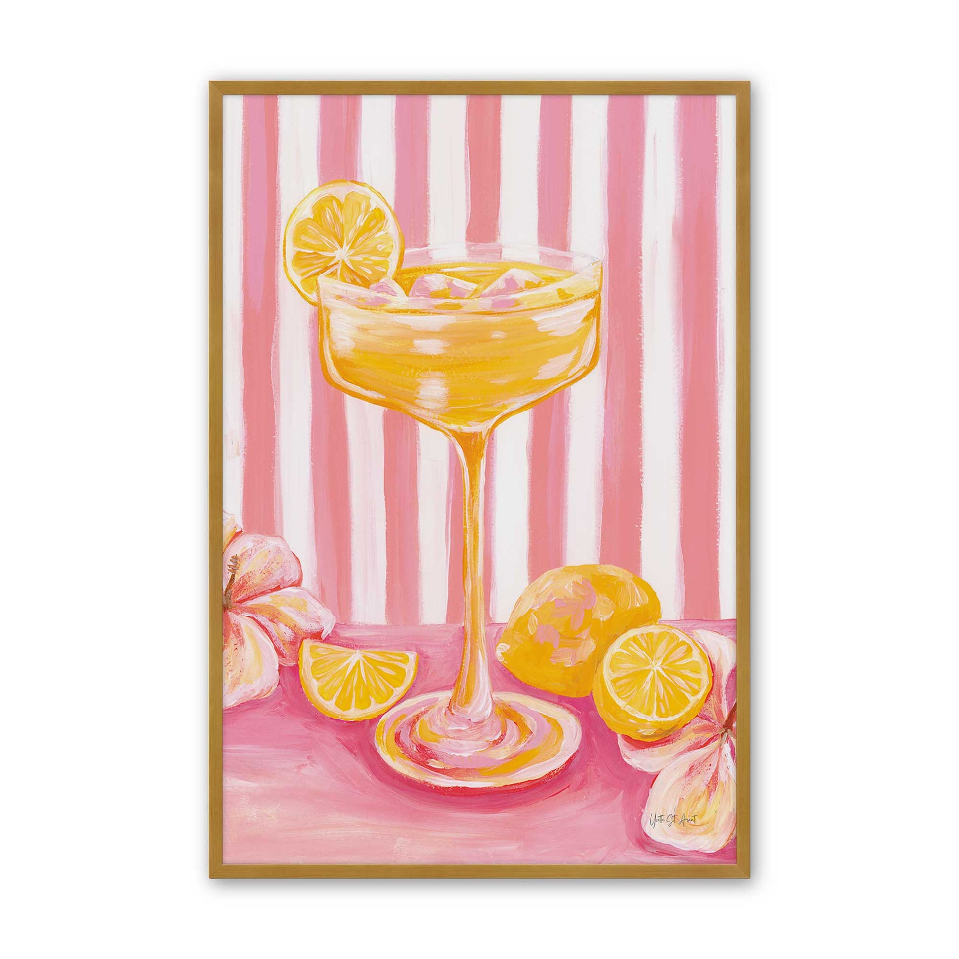 [Color:Polished Gold], Picture of art in a Polished Gold frame