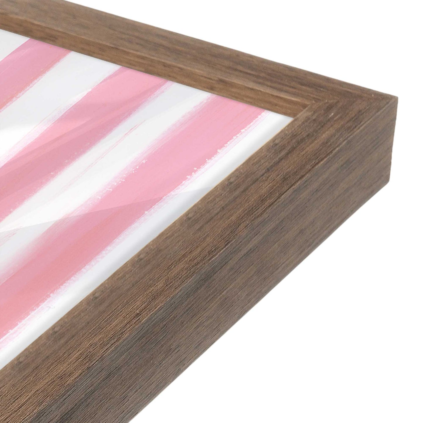 [Color:Walnut], Picture of art in a Walnut frame at an angle
