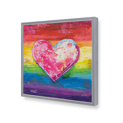 [Color:Polished Chrome], Picture of art in a Polished Chrome frame of the corner