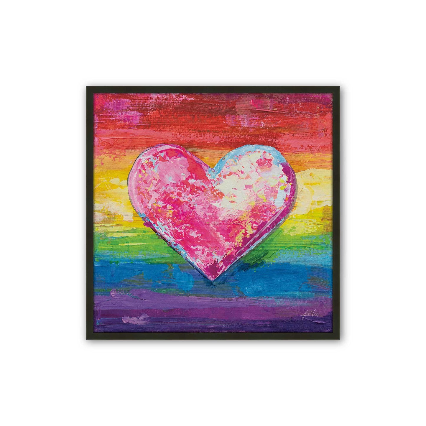 [Color:Satin Black], Picture of art in a Satin Black frame