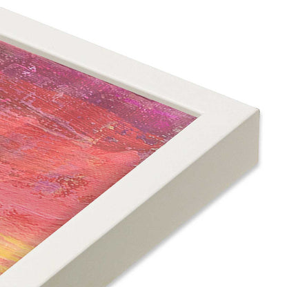 [Color:Opaque White], Picture of art in a Opaque White frame at an angle