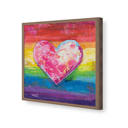 [Color:Walnut], Picture of art in a Walnut frame of the corner
