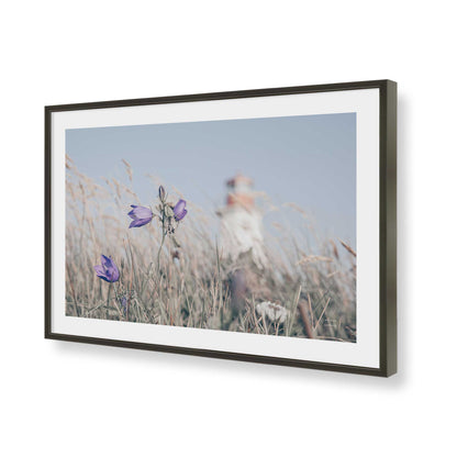 [Color:Satin Black], Picture of art in a Satin Black frame of the corner