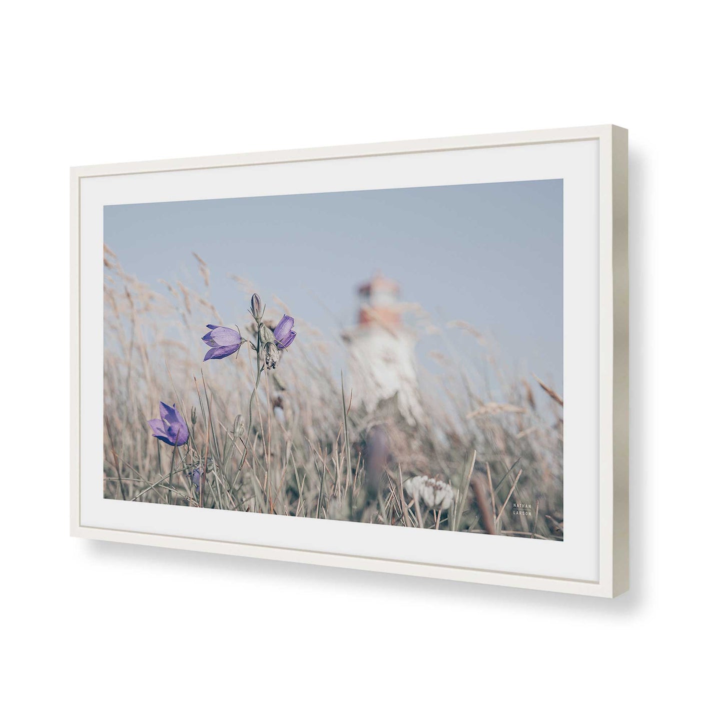 [Color:Opaque White], Picture of art in a Opaque White frame of the corner