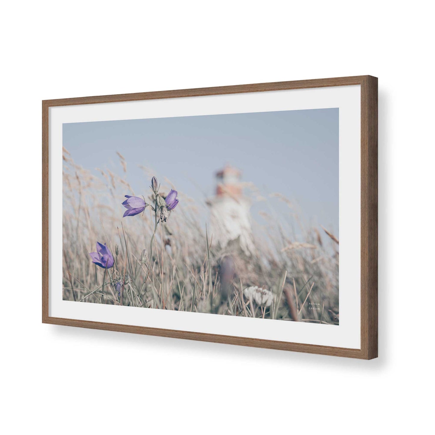 [Color:Walnut], Picture of art in a Walnut frame of the corner