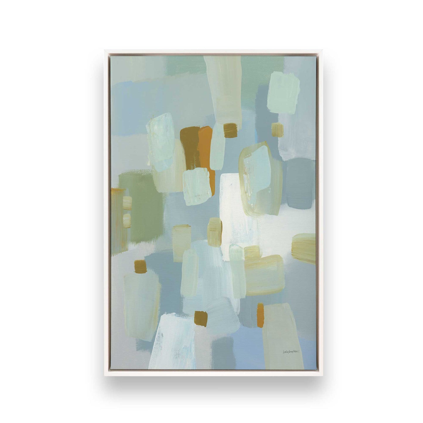 [Color:Opaque White], Picture of art in a White frame