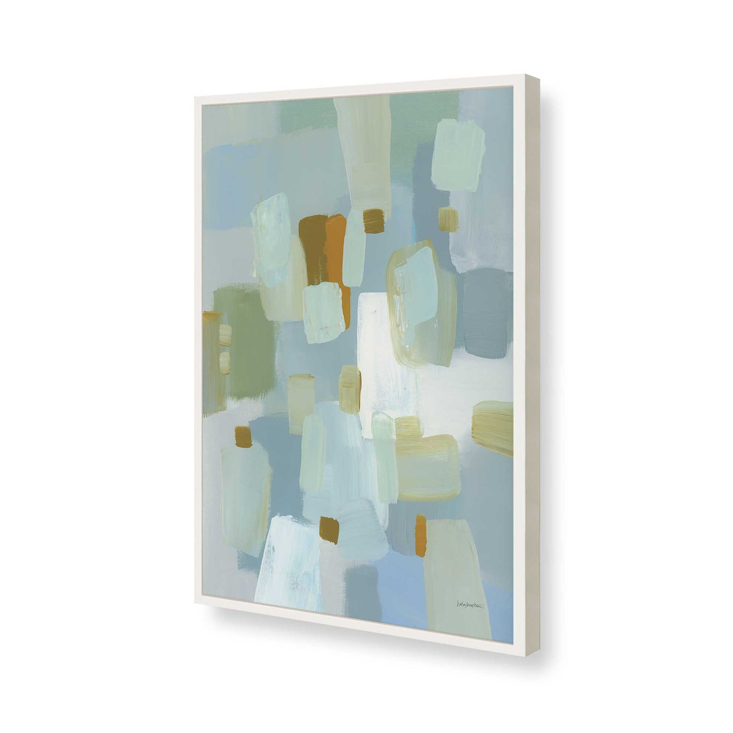 [Color:Opaque White], Picture of art in a Opaque White frame of the corner