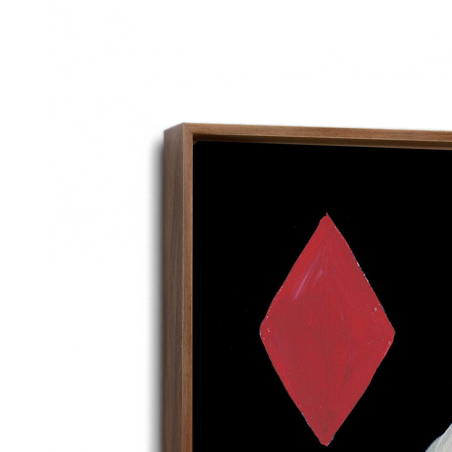 [Color:Walnut], Picture of art in a Walnut frame at an angle
