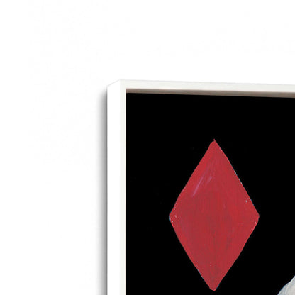 [Color:Opaque White], Picture of art in a White frame at an angle