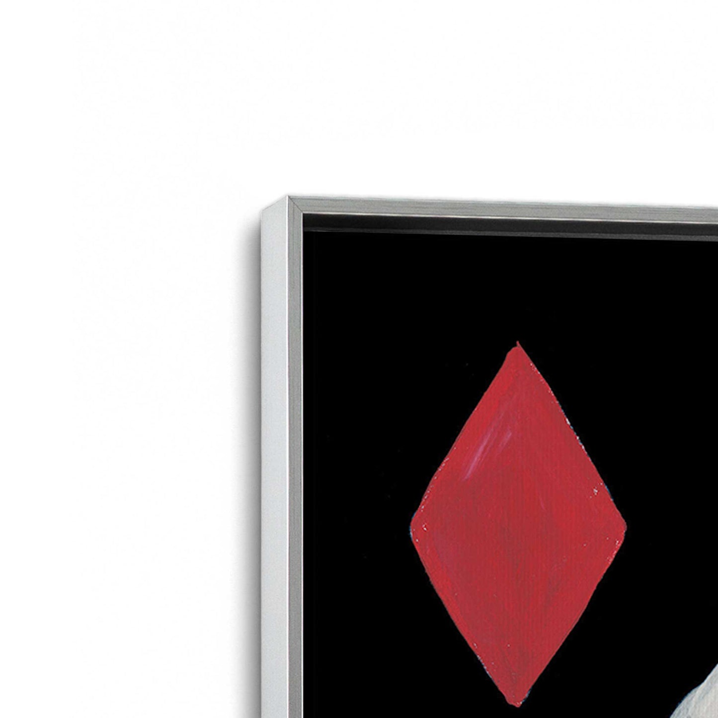 [Color:Polished Chrome], Picture of art in a Polished Chrome frame at an angle