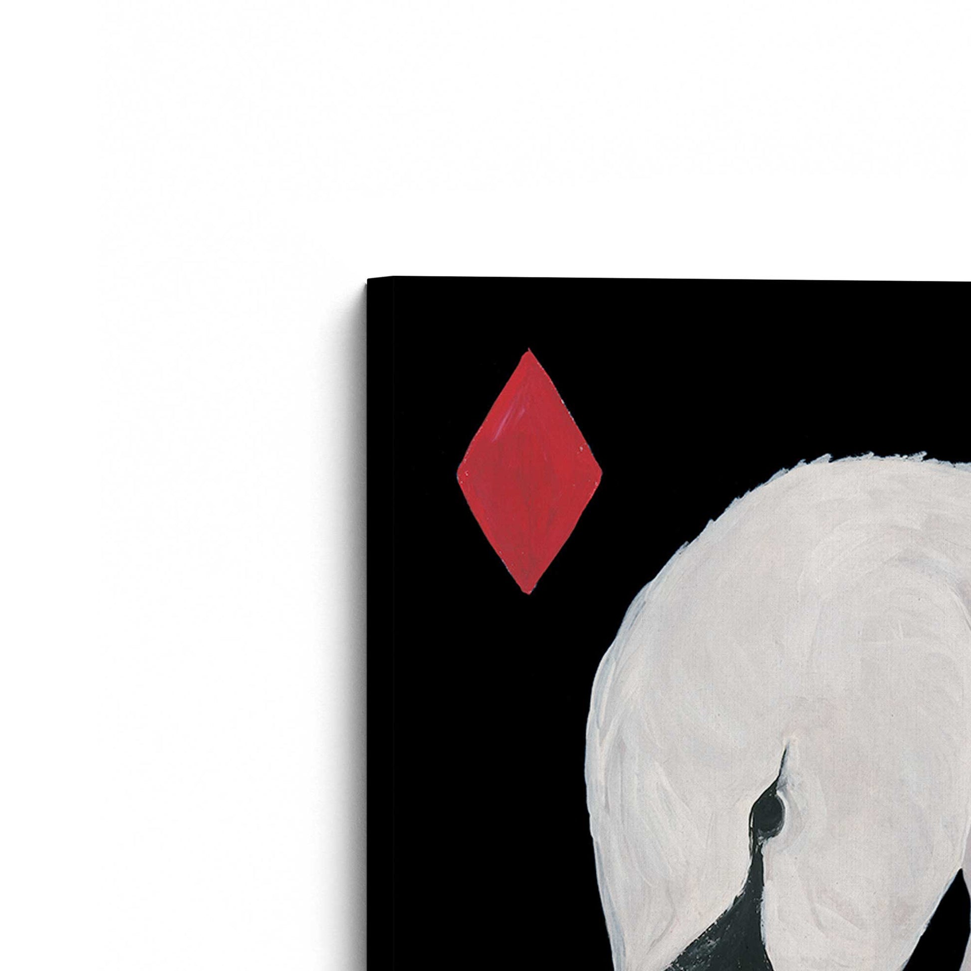 [Color:Stretched Canvas], Picture of the corner of the art