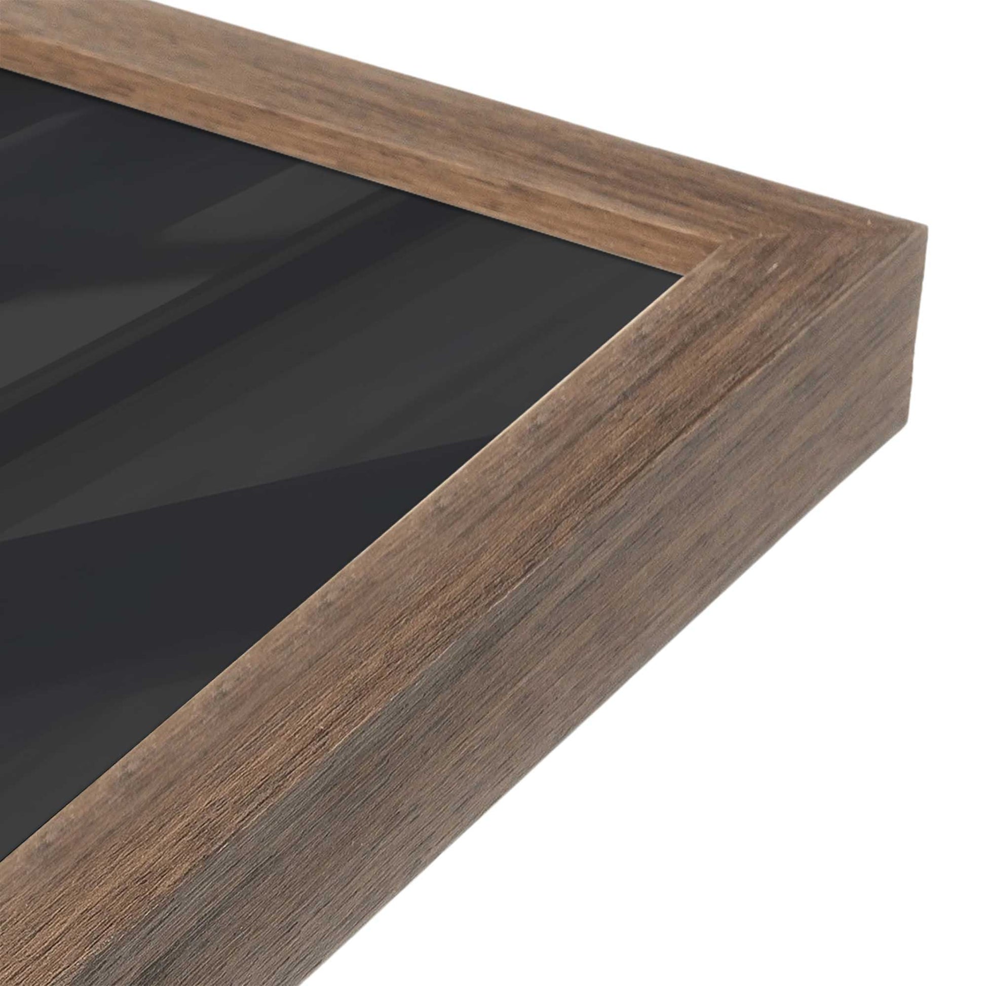 [Color:Walnut], Picture of art in a Walnut frame at an angle