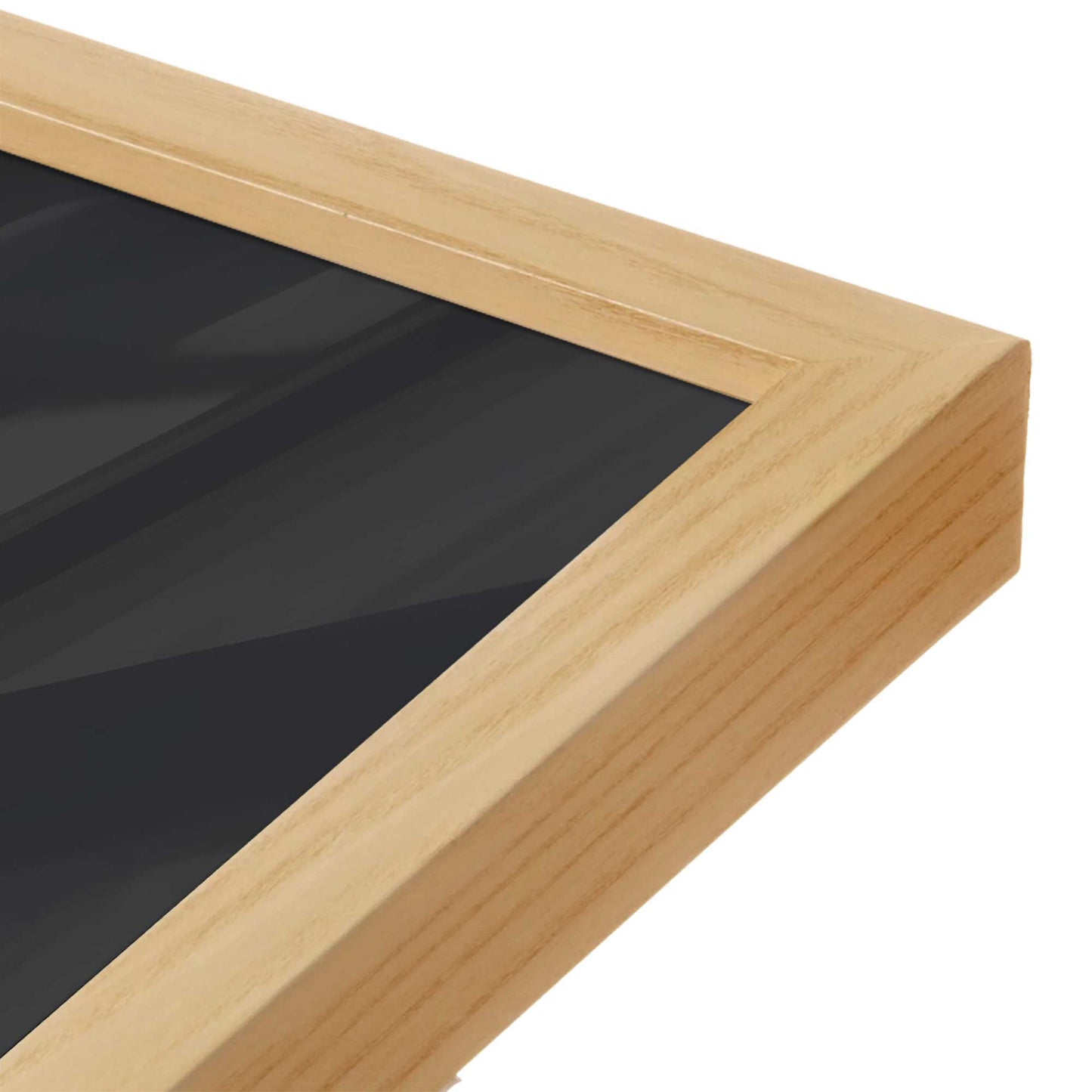 [Color:American Maple], Picture of art in a American Maple frame at an angle