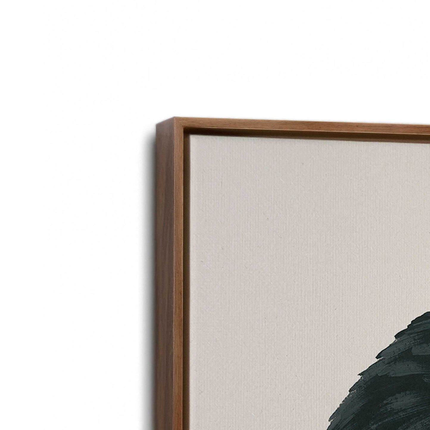 [Color:Walnut], Picture of art in a Walnut frame at an angle