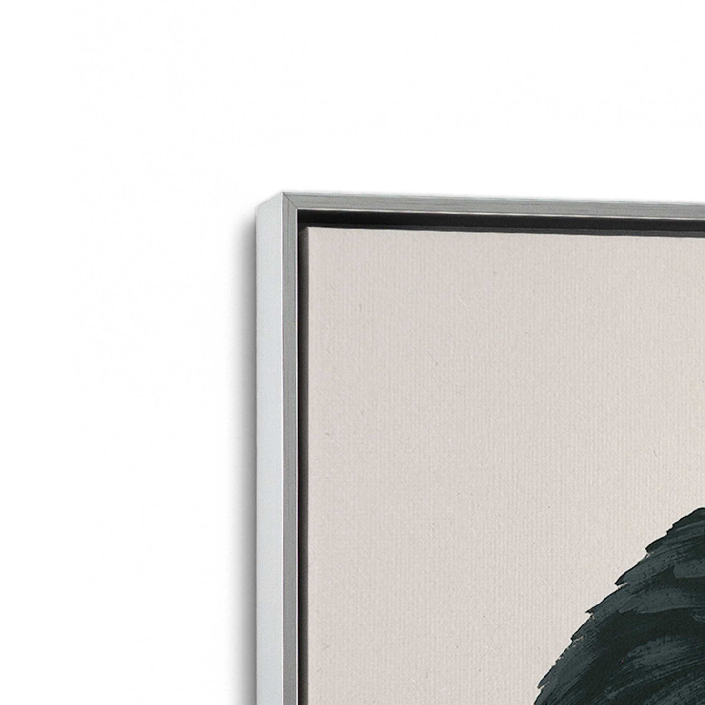 [Color:Polished Chrome], Picture of art in a Polished Chrome frame at an angle
