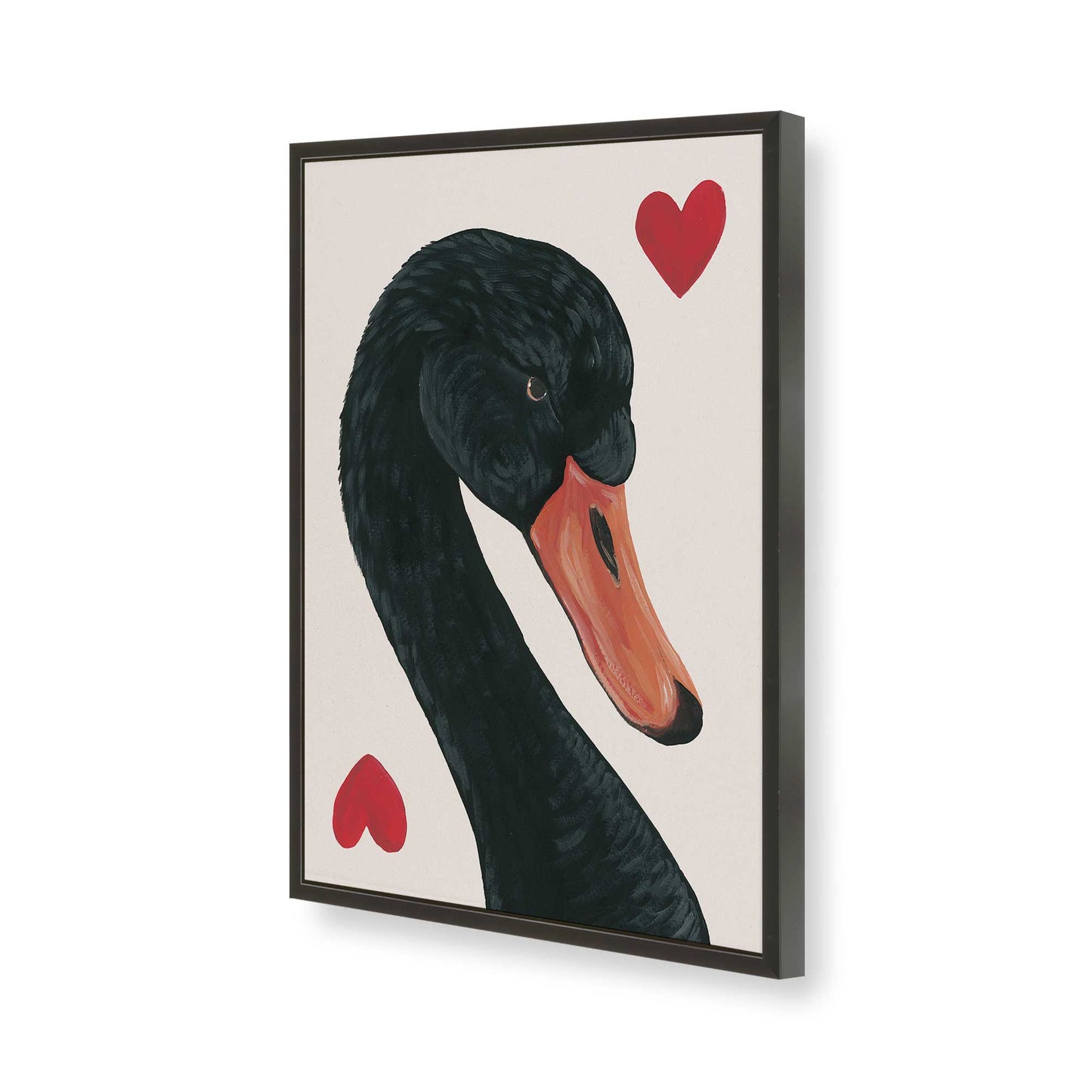 [Color:Satin Black], Picture of art in a Satin Black frame of the corner