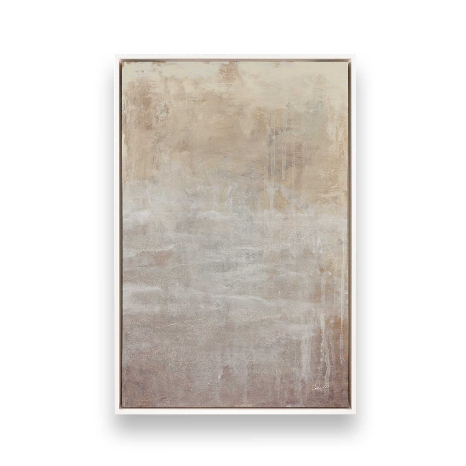 [Color:Opaque White], Picture of art in a White frame