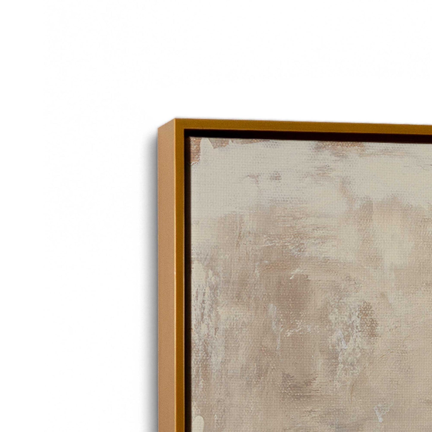 [Color:Polished Gold], Picture of art in a Polished Gold frame at an angle
