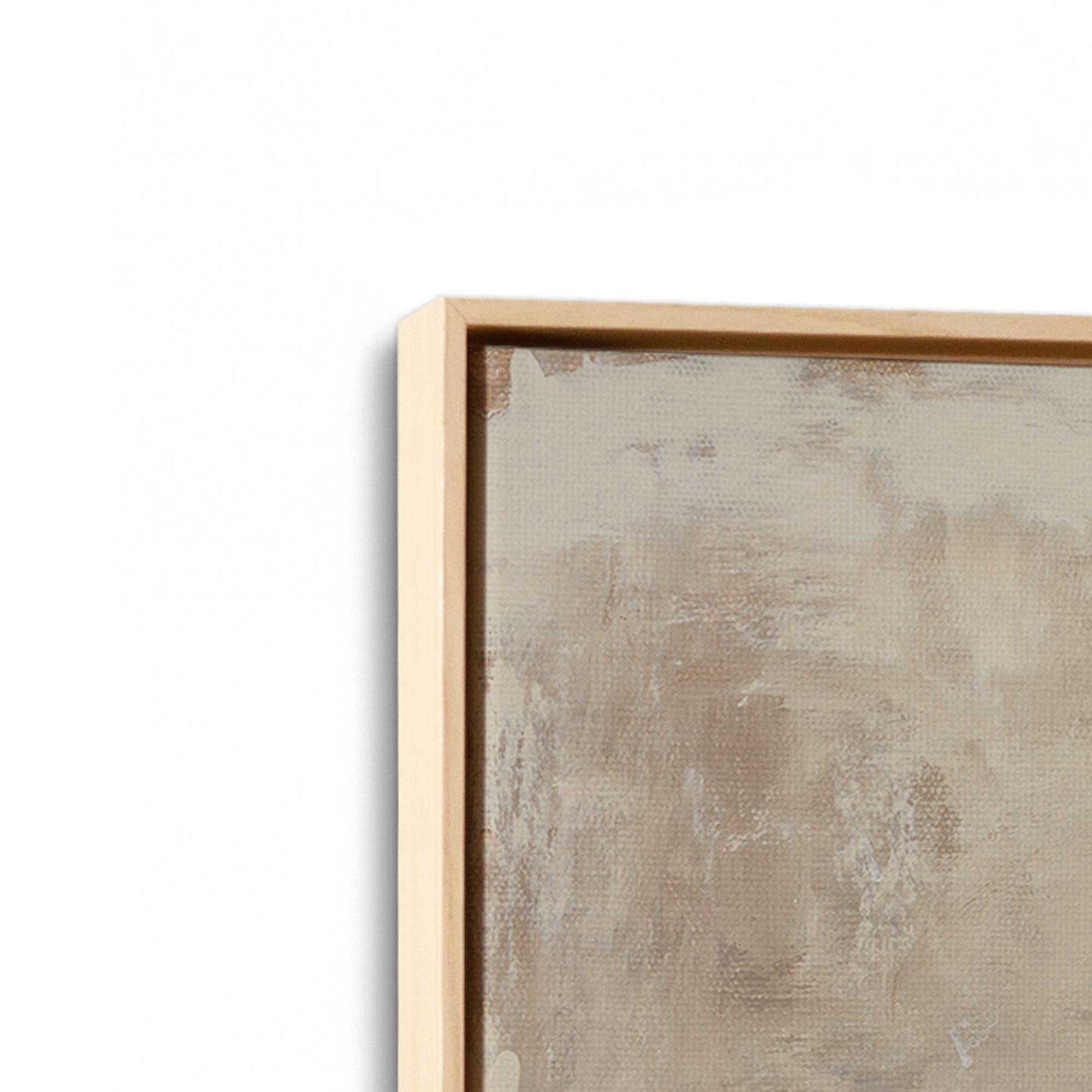 [Color:American Maple], Picture of art in a American Maple frame at an angle
