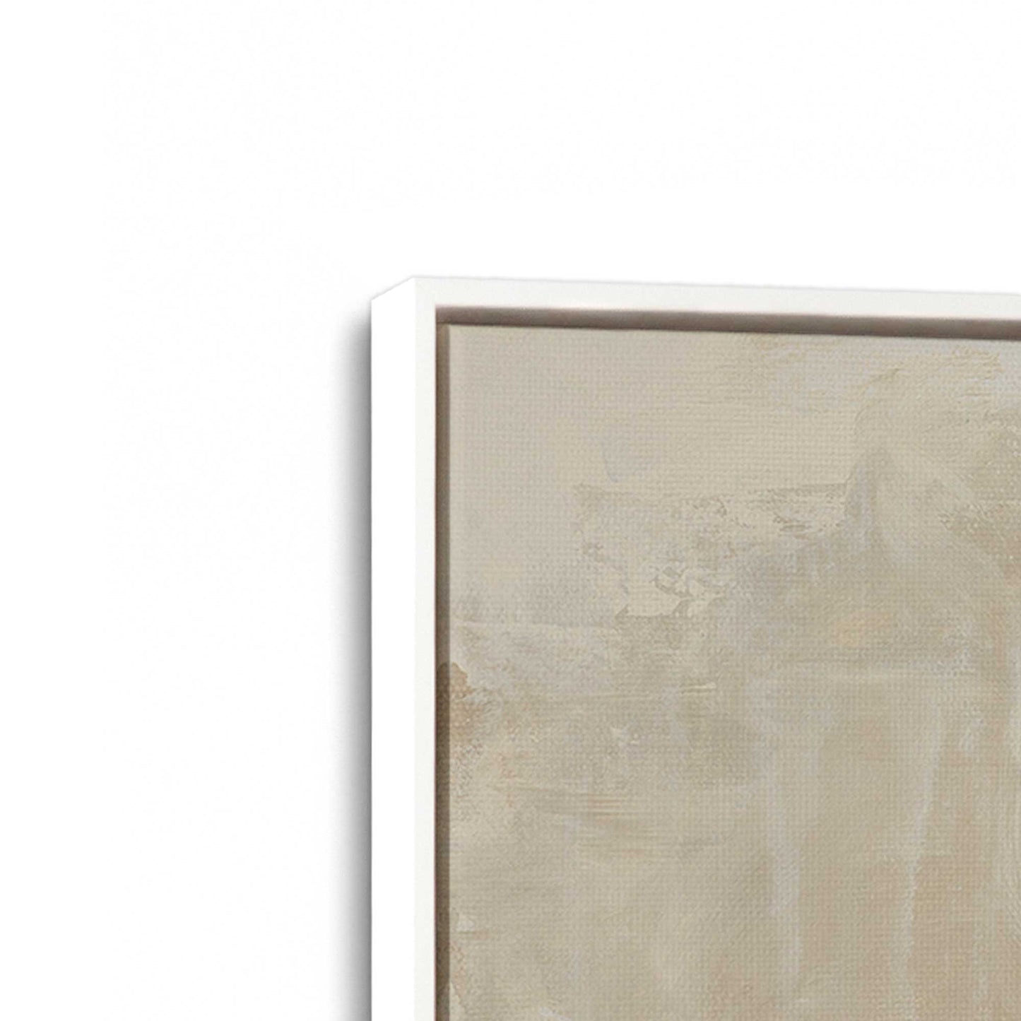 [Color:Opaque White], Picture of art in a White frame at an angle
