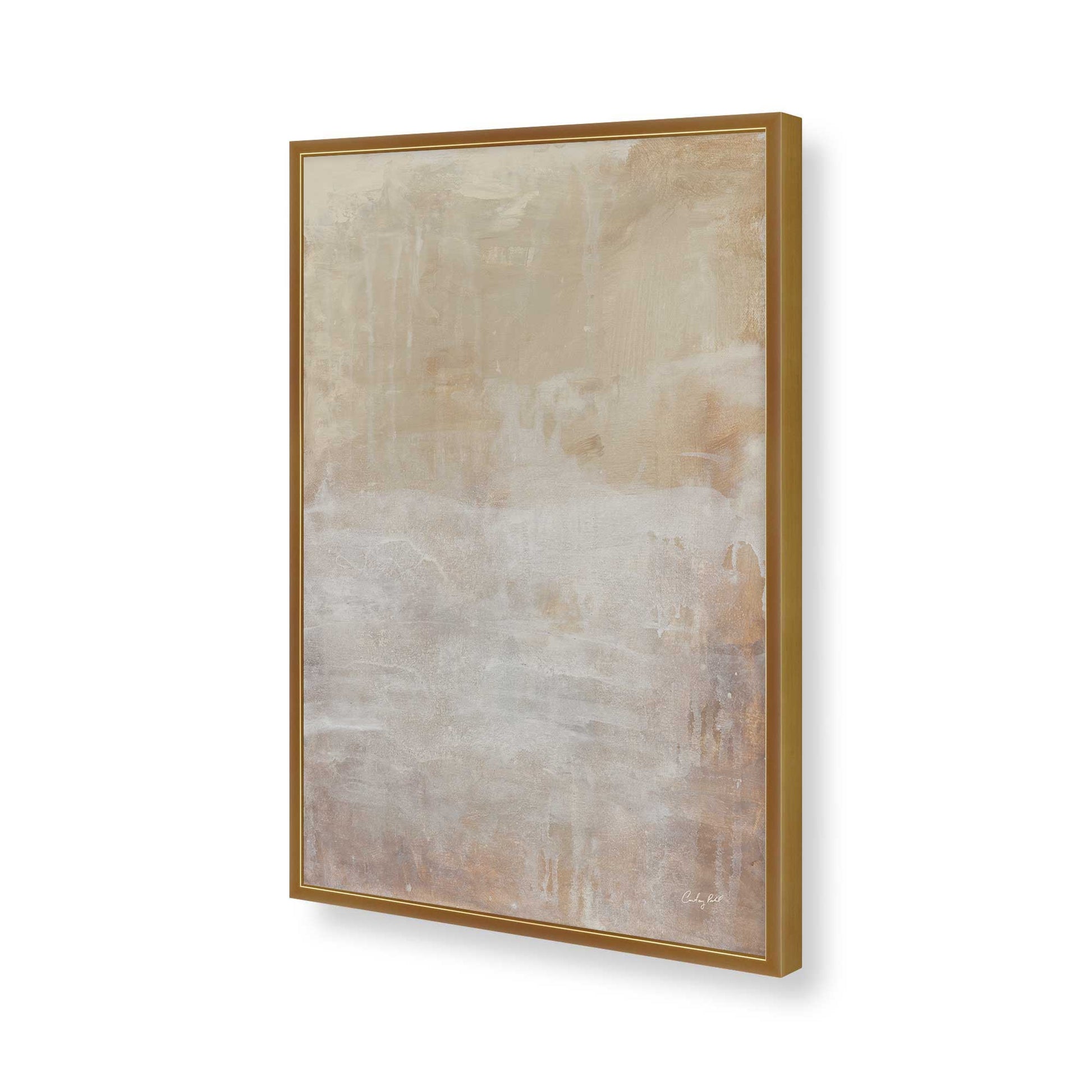 [Color:Polished Gold], Picture of art in a Polished Gold frame of the corner