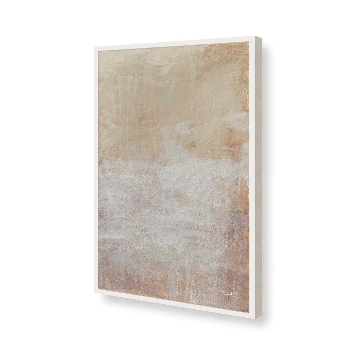 [Color:Opaque White], Picture of art in a Opaque White frame of the corner