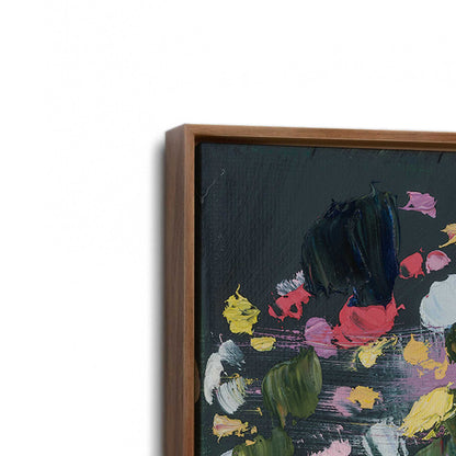 [Color:Walnut], Picture of art in a Walnut frame at an angle