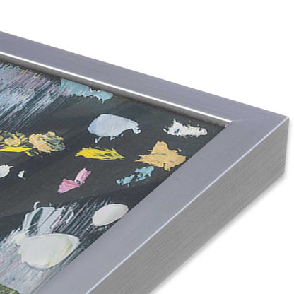 [Color:Polished Chrome], Picture of art in a Polished Chrome frame at an angle