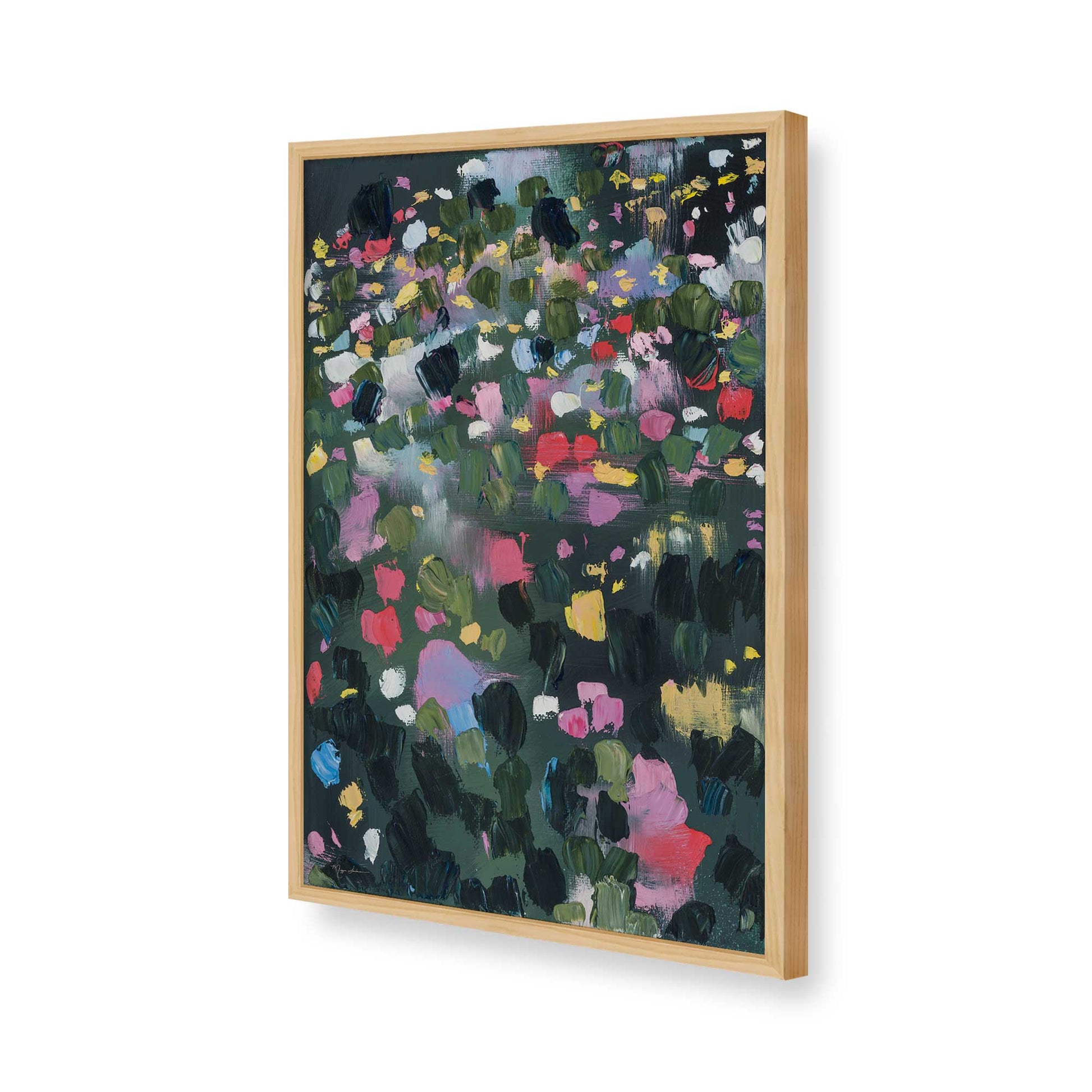 [Color:American Maple], Picture of art in a American Maple frame of the corner