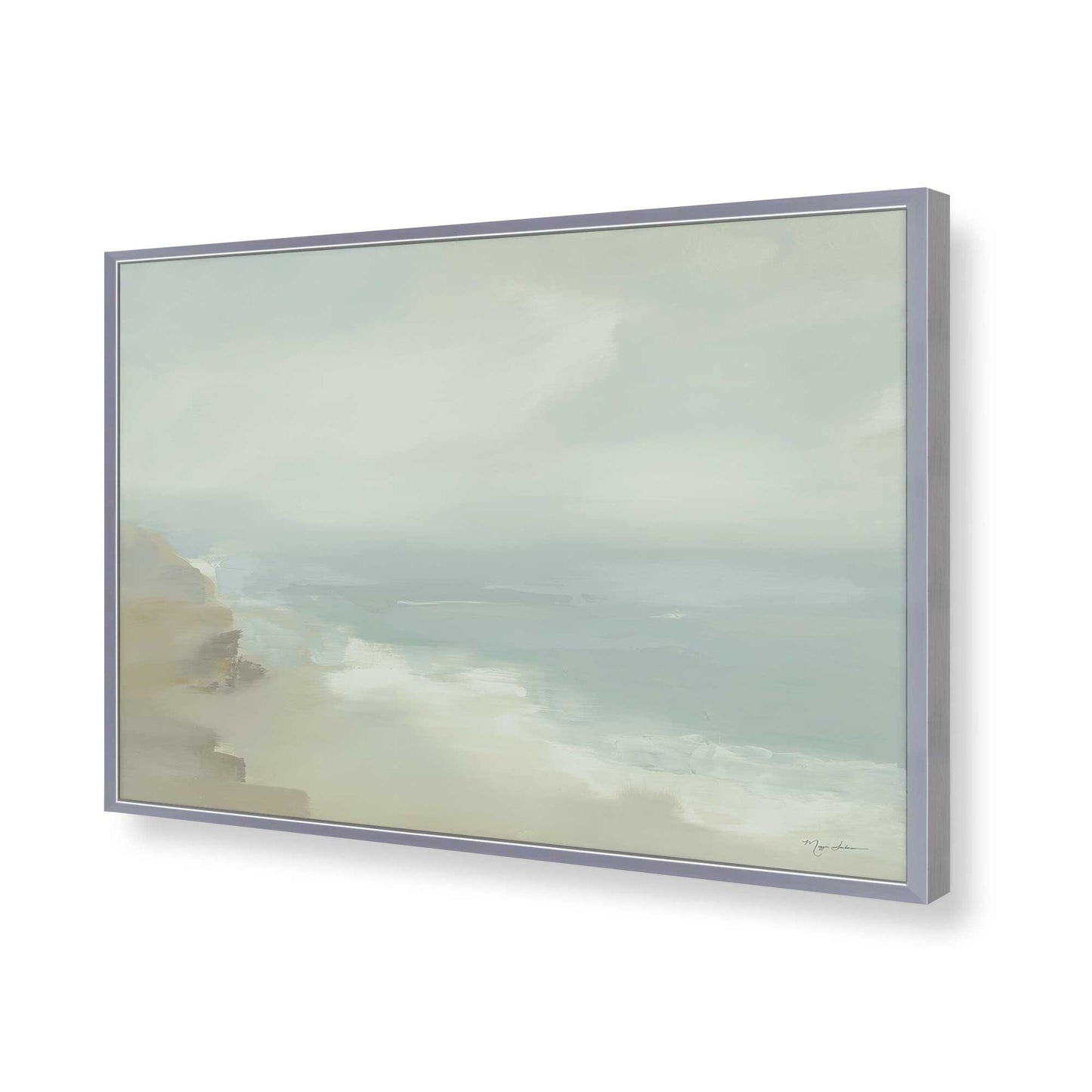 [Color:Polished Chrome], Picture of art in a Polished Chrome frame of the corner