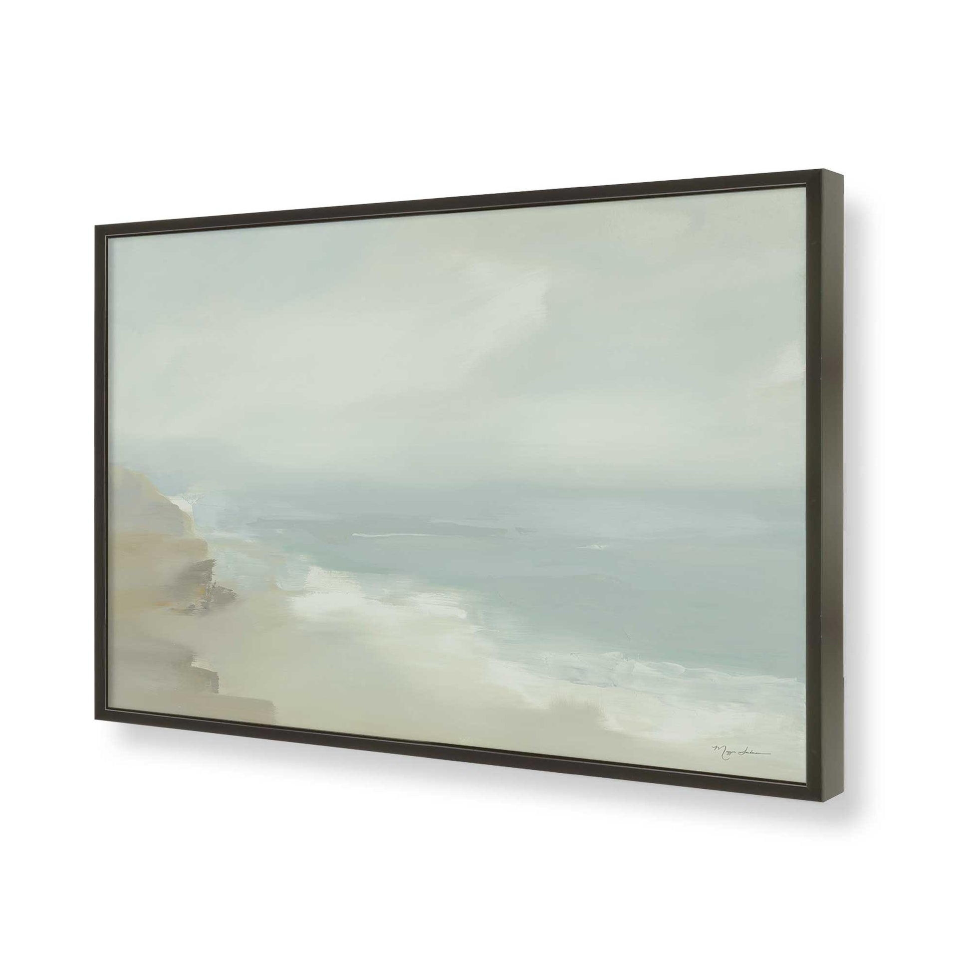 [Color:Satin Black], Picture of art in a Satin Black frame of the corner