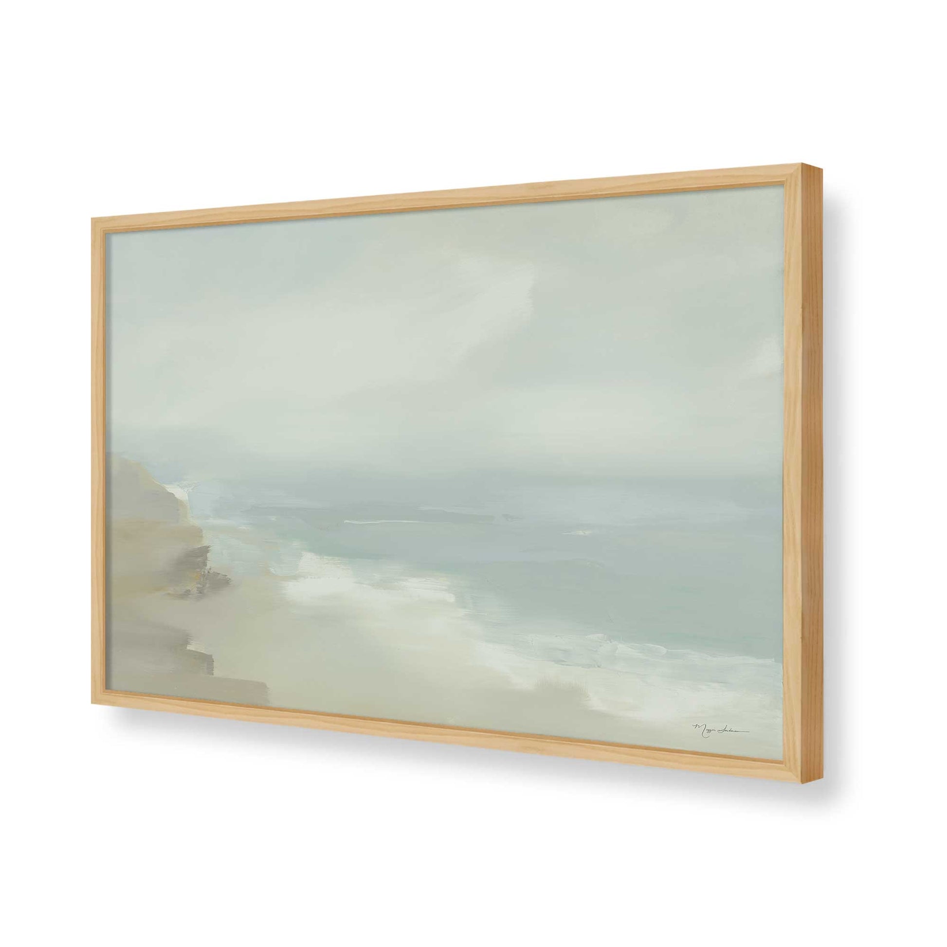 [Color:American Maple], Picture of art in a American Maple frame of the corner