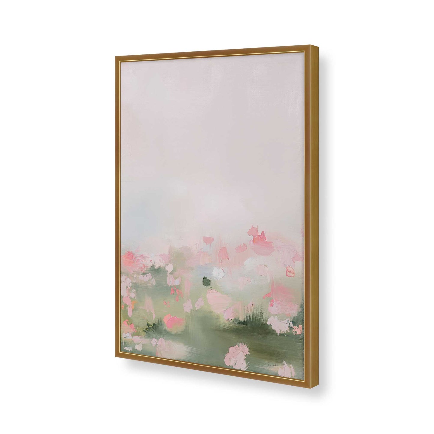 [Color:Polished Gold], Picture of art in a Polished Gold frame of the corner