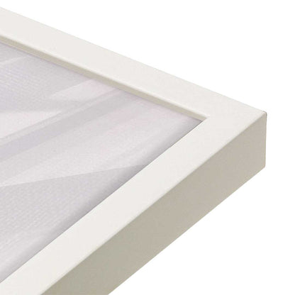 [Color:Opaque White], Picture of art in a Opaque White frame at an angle