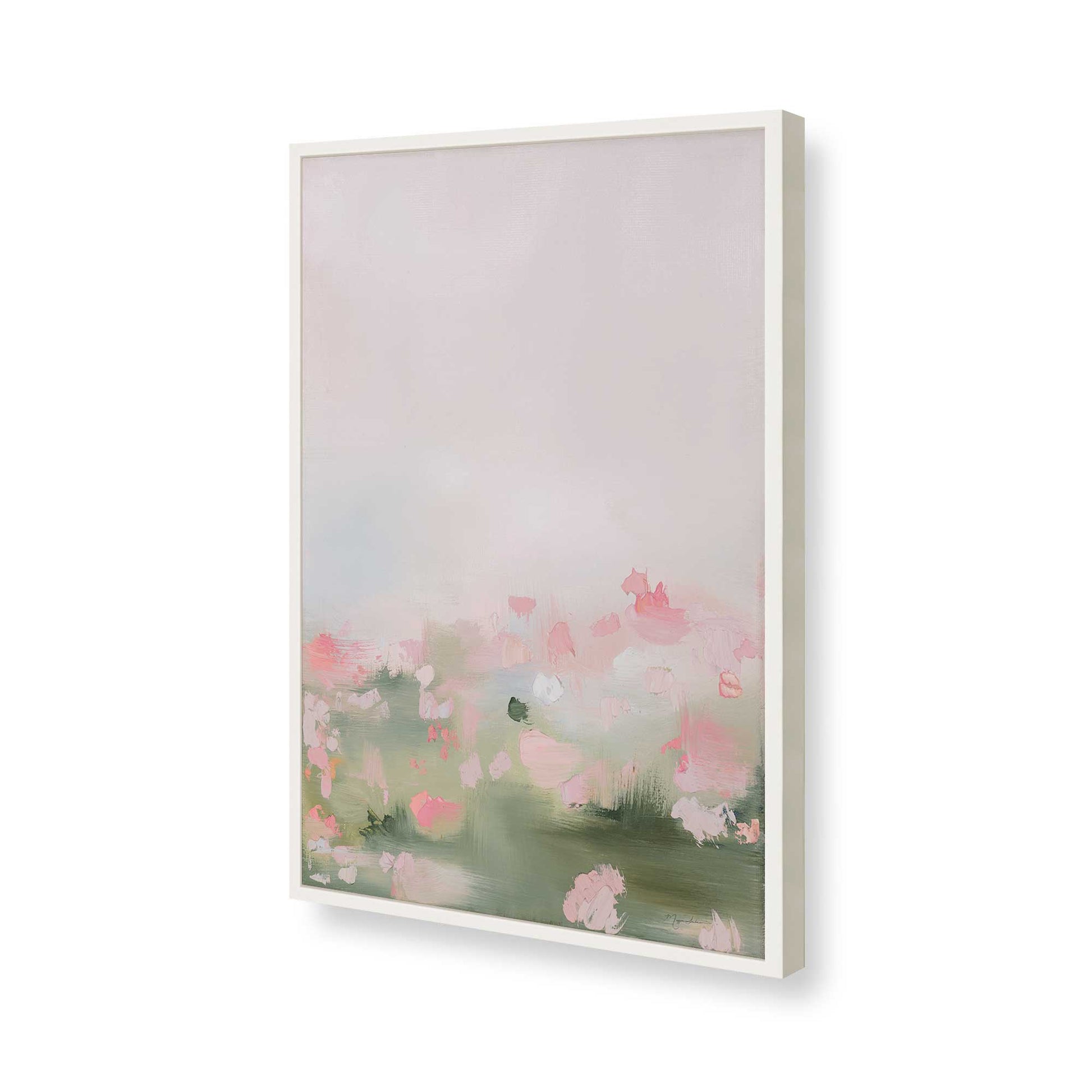 [Color:Opaque White], Picture of art in a Opaque White frame of the corner