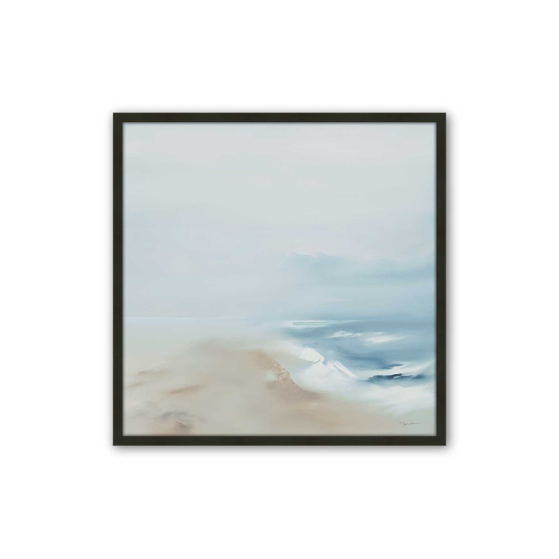 [Color:Satin Black], Picture of art in a Satin Black frame