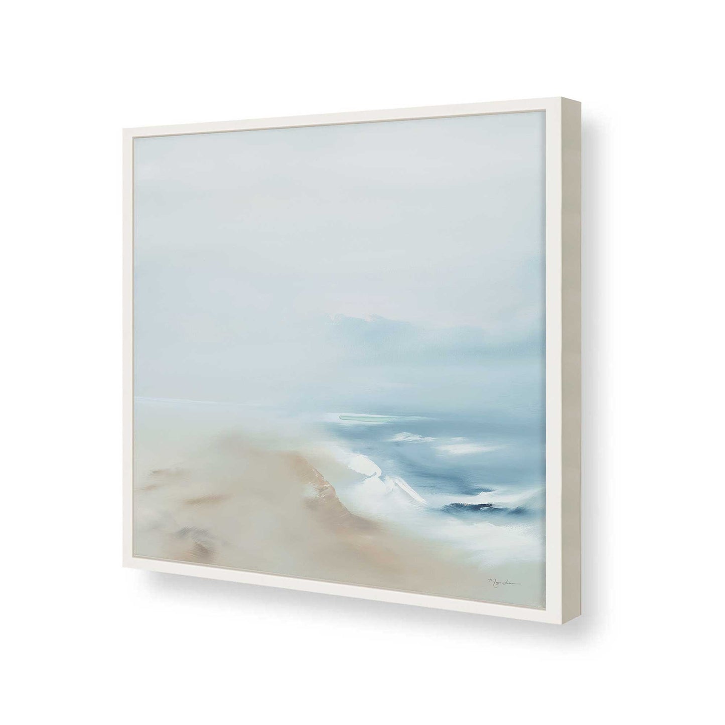 [Color:Opaque White], Picture of art in a Opaque White frame of the corner
