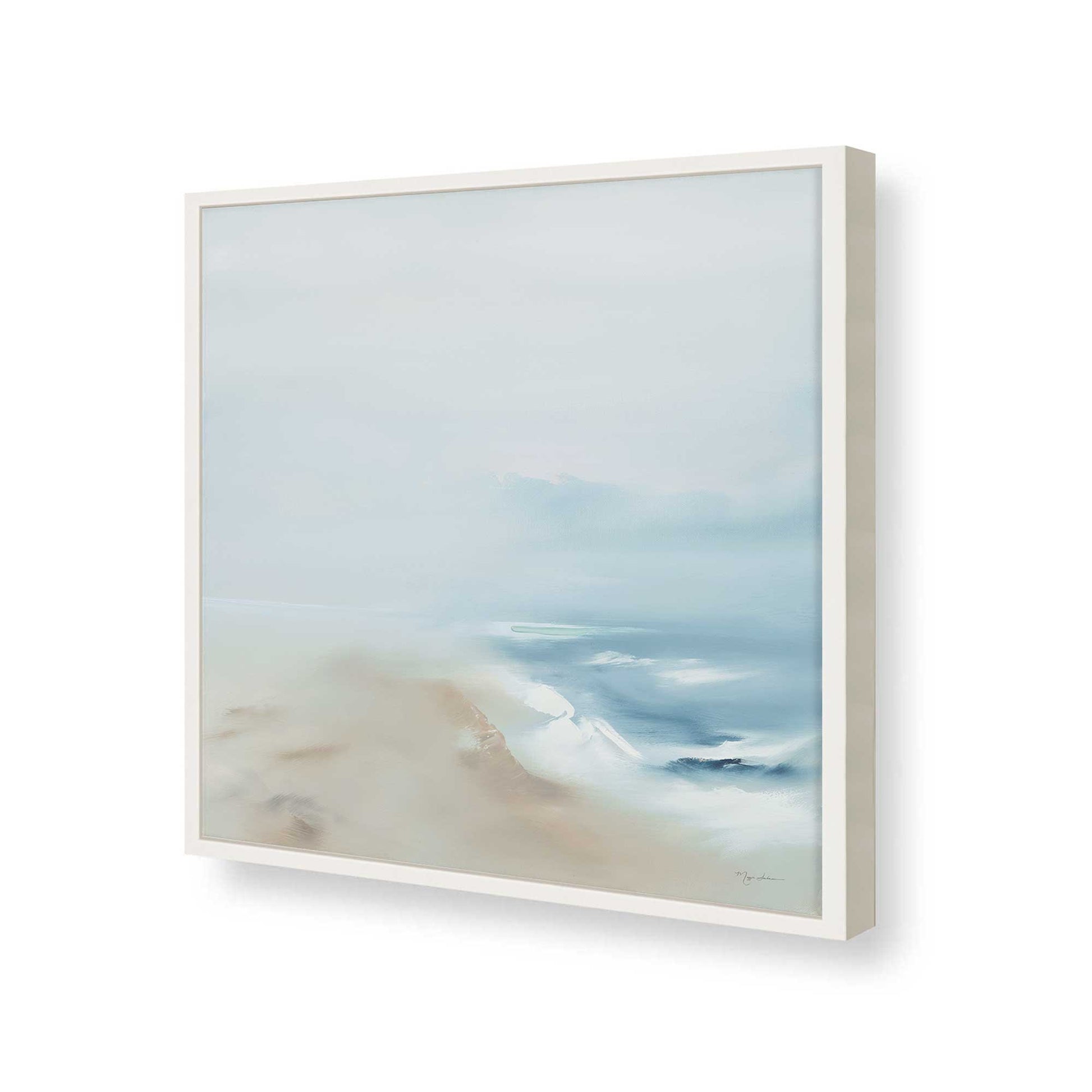 [Color:Opaque White], Picture of art in a Opaque White frame of the corner