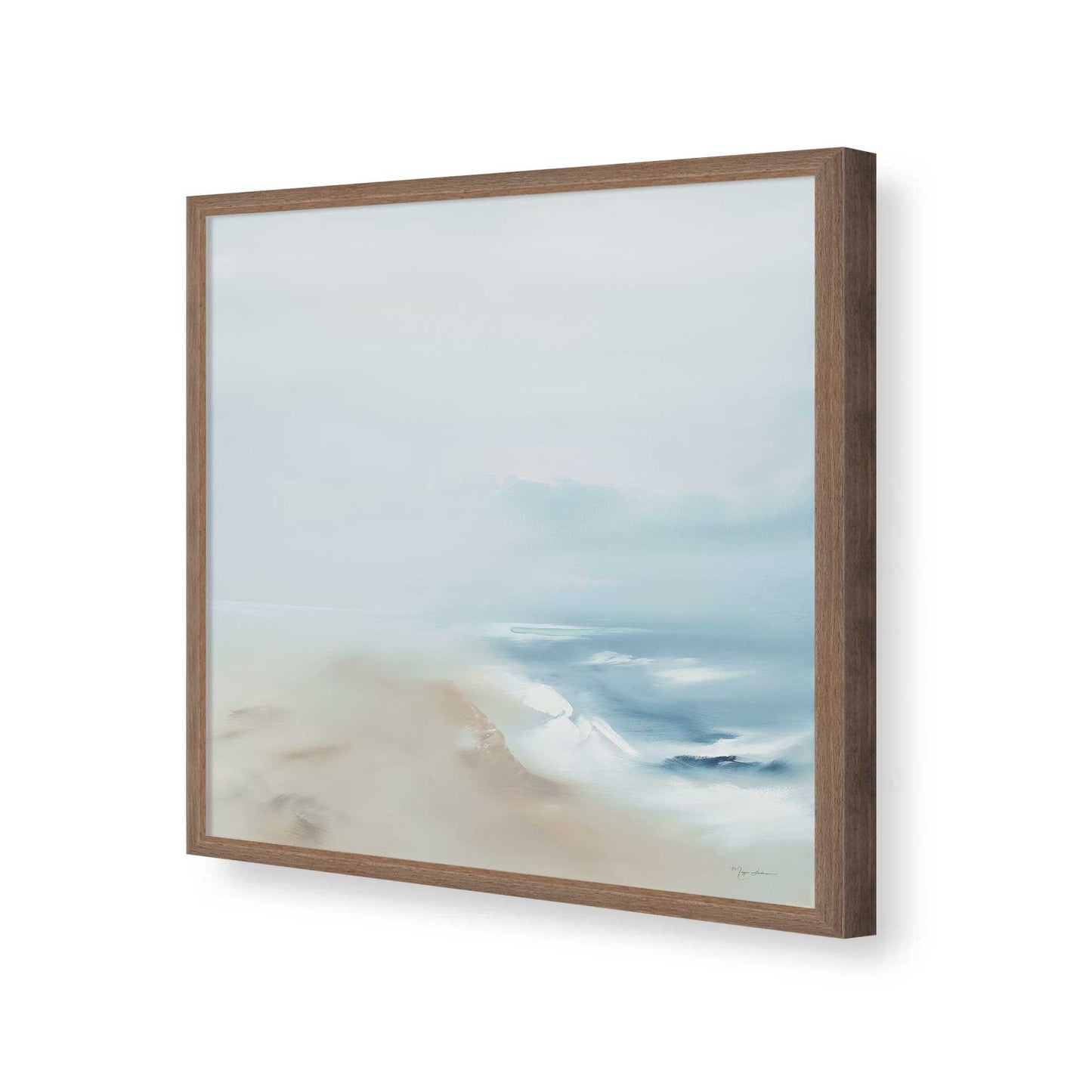 [Color:Walnut], Picture of art in a Walnut frame of the corner