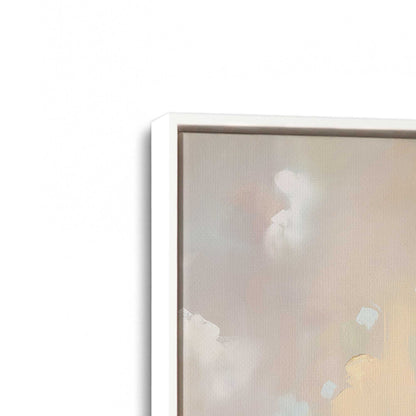[Color:Opaque White], Picture of art in a White frame at an angle