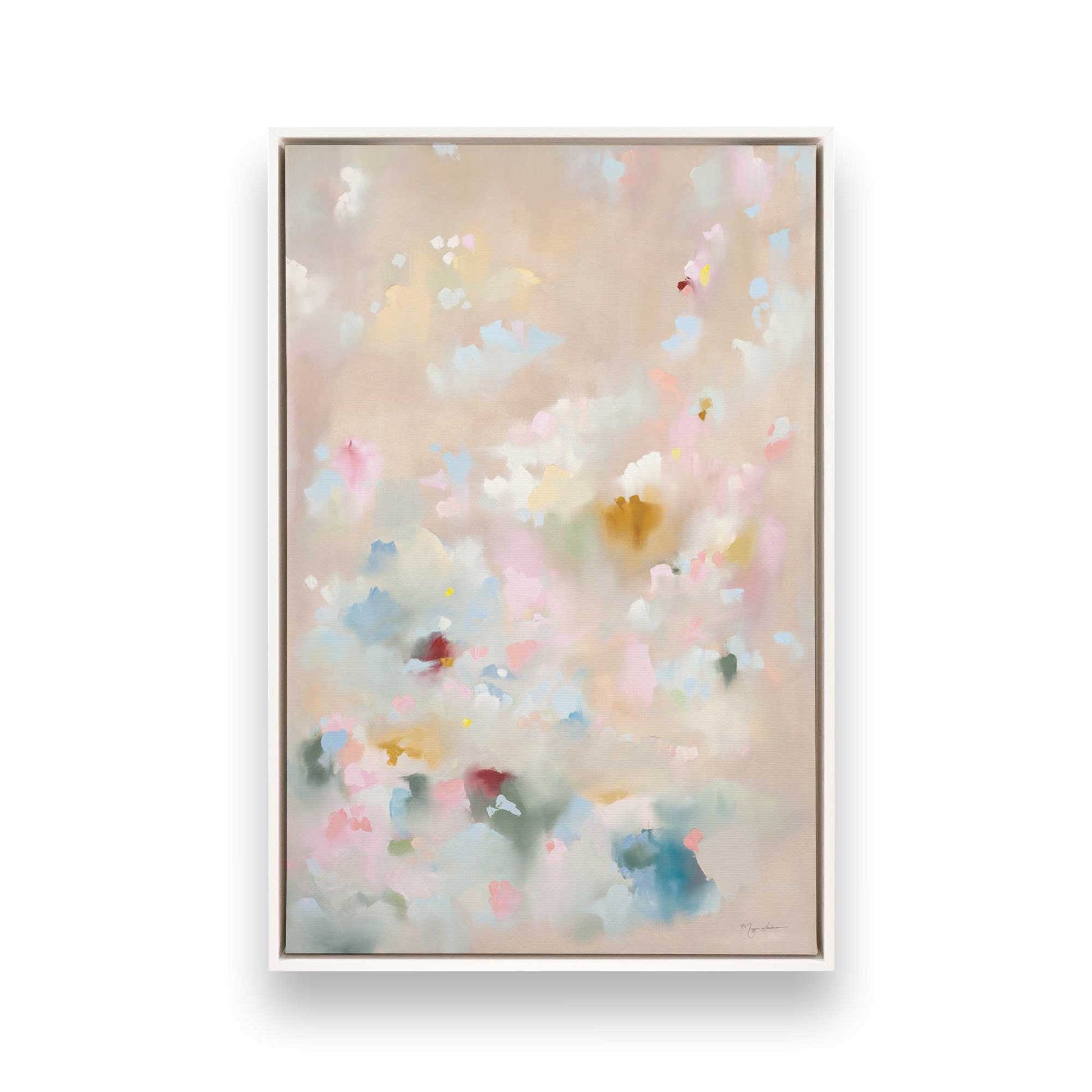 [Color:Opaque White], Picture of art in a White frame