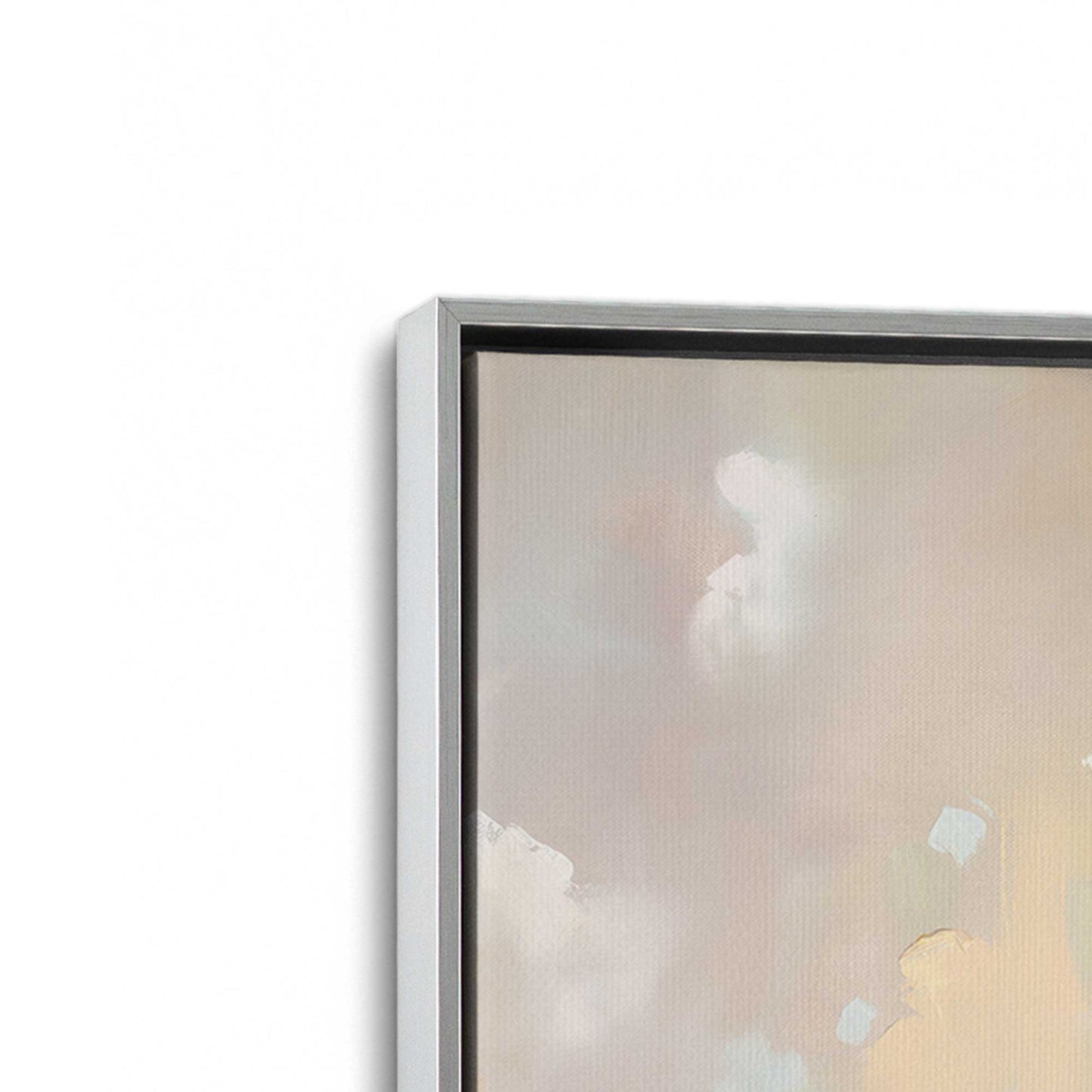 [Color:Polished Chrome], Picture of art in a Polished Chrome frame at an angle