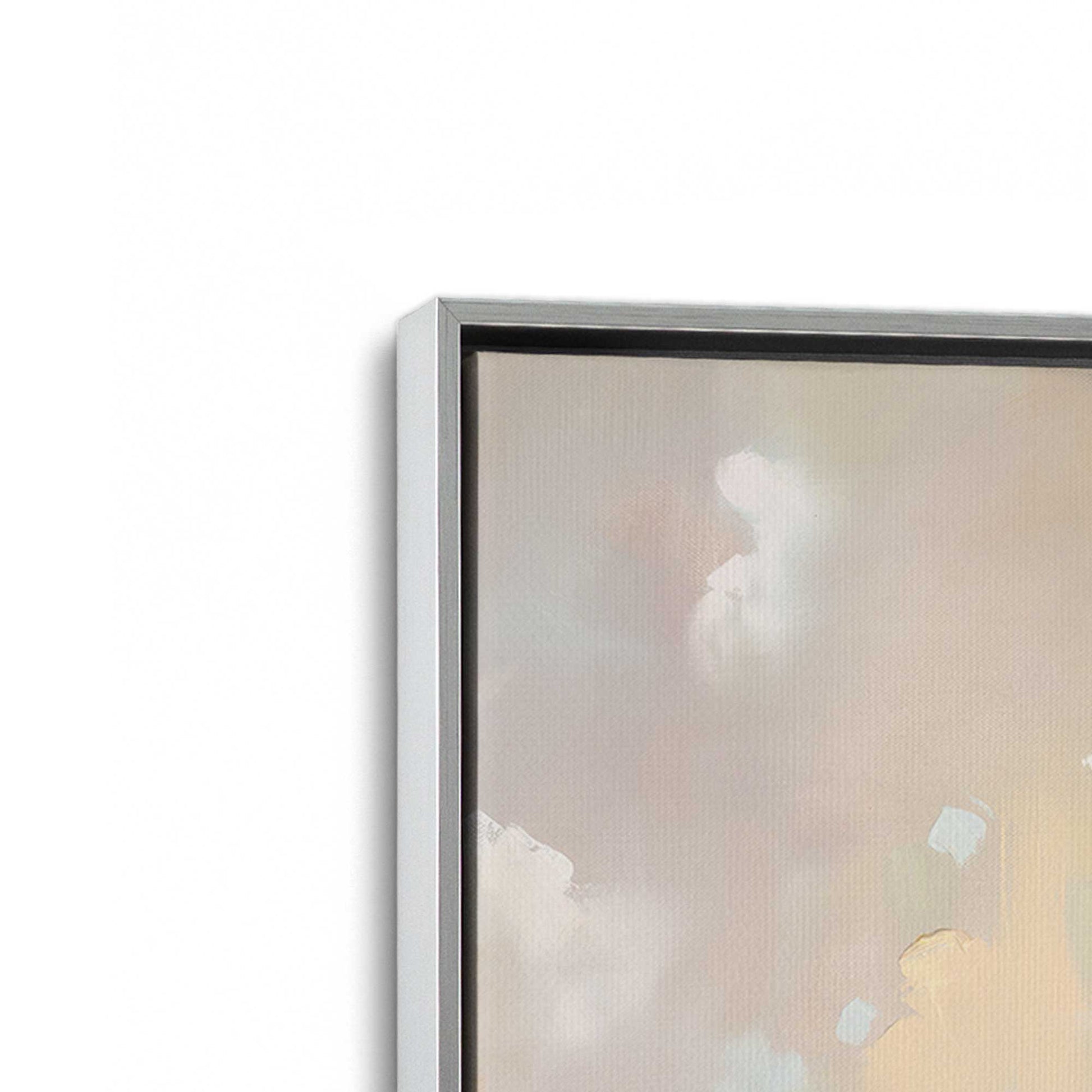 [Color:Polished Chrome], Picture of art in a Polished Chrome frame at an angle