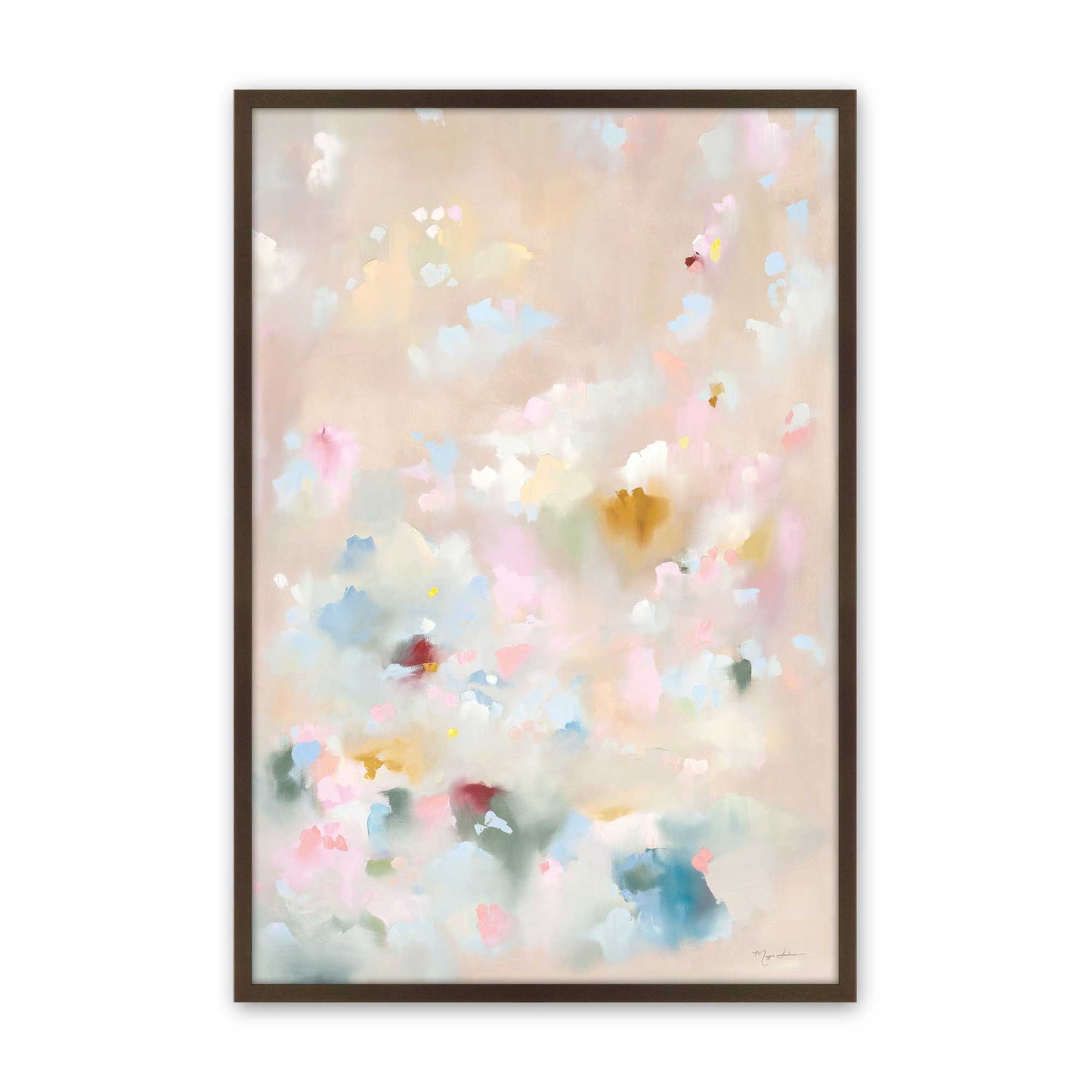 [Color:Brown], Picture of art in a Brown frame
